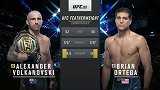 UFC266主赛：亚历山大-沃尔卡诺夫斯基VS布莱恩-奥尔特加