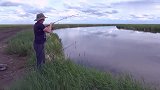 俄罗斯平原上的河流，真是个钓鱼的好地方