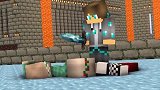 Minecraft动画：钻石人的生活，钻石人击败黑暗魔王！