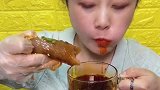 猪皮卷满满的胶原蛋白，大口吃太香了
