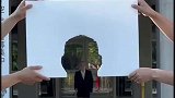 小姐姐这才艺真绝了，一厘米都没偏差