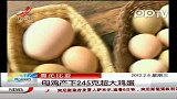 哥伦比亚母鸡产下245克超大鸡蛋