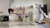 爆笑：这么爱健身的小姐姐，根本不需要看脸