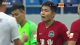 上半场补时第3分钟天津泰达球员阿奇姆彭点球被扑出
