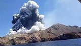 实拍新西兰火山喷发，浓烟吞噬小岛多人死亡，游客惊叫“我的天