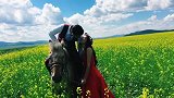 油菜花田，婚纱照