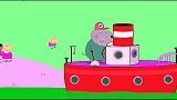 小猪佩奇：天黑了，狗先生需要兔爷爷把灯塔打开！