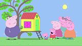 小猪佩奇：小树屋做好了，乔治佩奇太喜欢了，舍不得出来