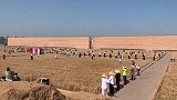 村民回归原始割小麦的方法，一场比赛，感觉回到了吃公社的时代！