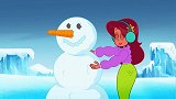 搞笑动画：鲨鱼哥和鬣狗从雪怪手中救出美人鱼，几人不打不相识