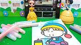 白雪帮助贝儿画了一幅沙画，小朋友们，这次王后还会惩罚贝儿吗