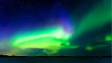 太阳风给地球带来的幻美极光景色