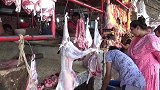 孟加拉国的羊肉市场，超级新鲜的羊肉！15块一斤太便宜了