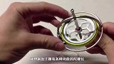 为何陀螺仪可以旋转不倒？放在棉线上观察，看完运动状态就明白！