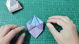 简单漂亮的折纸小花篮，带来满满的童年回忆，手工折纸视频