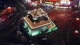 清明好“食”节，航拍张掖钟鼓楼夜景