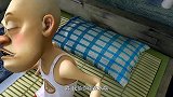 熊二被热水烫出了眼泪，熊掌要出锅了吧