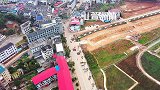 航拍衡山萱洲镇，湘江河畔的美丽乡镇，正在建设国家级田园综合体