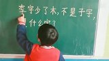 脑筋急转弯李字少了木，不是子字，是什么字你知道答案吗