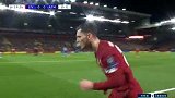 第20分钟利物浦球员菲尔米诺射门 - 被扑