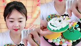 小可爱美女直播吃巧克力汉堡，一口下去超过瘾，向往的生活