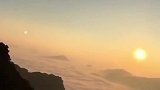 天门山夕阳云海