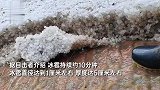 陕西延安突降冰雹：铺满地面达5厘米厚，部分农作物受损