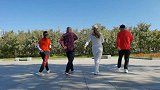 鬼步舞《野花香》四人练习小队形，时尚动感又好看