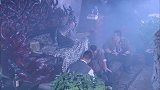 向天豹躲在墙壁夹层里，金彪抓人扑了个空