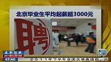 北京毕业生平均起薪超3000元