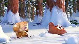 熊二堆雪人，熊大捣乱