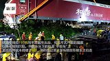 火车头凹陷，300余米铁轨损毁，目击湖南郴州火车脱轨事故救援