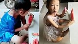 趣事精选，你看见西瓜上有虫子吗