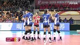 2018-19排超联赛八强赛第九轮 江苏女排3-0山东女排