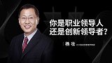 杨壮：你是职业领导人，还是创新领导者？