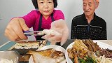 韩国可爱奶奶做寿司