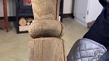 真火燃木壁炉2小时一根柴