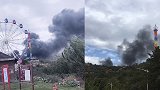 山西太原一景区建筑物发生火灾浓烟迅速席卷蔓延开来 有人员伤亡