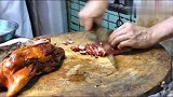 香港美食：烧腊店，快刀手切叉烧斩烧肉，实用与炫技一体！