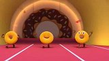 宝宝巴士美食总动员：比赛 三个甜甜圈竞技跑得最快的遇难题了