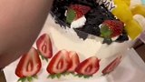 好一个草莓蛋糕感觉被蛋糕诈骗了