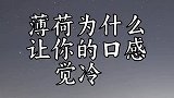薄荷为什么让你的口感觉冷