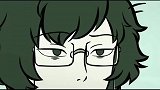 哪吒又在看漫画，自恋的大士来了，哪吒英语书都拿倒了！