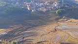 见识一下最美梯田，眼前的这一幕，堪称上帝之眼