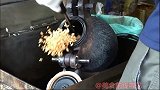 台湾传统小吃，黄金爆米香，来看看制作过程