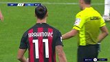 第60分钟AC米兰球员伊布拉希莫维奇黄牌
