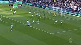 自信！B席挑传禁区 阿圭罗倒钩射门