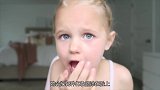 5岁小女孩偷偷用妈妈化妆品，网友美得像天使