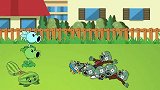 Minecraft动画：疯狂戴夫花园保卫战争