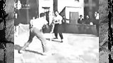 1956年香港民间比武珍贵录像，咏春拳和北螳螂的较量